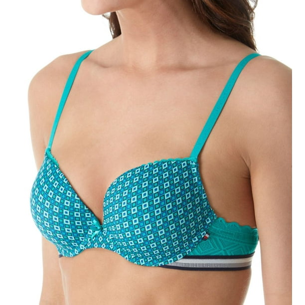 Tommy Hilfiger Women/'s Lace Invisible Push-Up Everyday Bra
